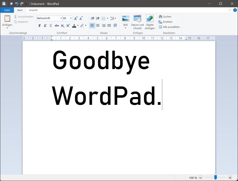 Microsoft To Remove WordPad From Windows 11